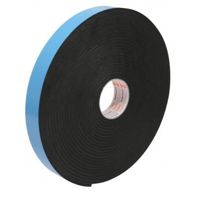Double Sided PVC Security Glazing Tape - Black (15mm x 2mm x 25m Roll)