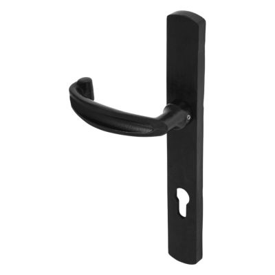 DuraTique Bow Black Antique Door Handle (Dual Sprung)