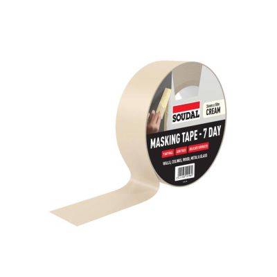 Soudal Masking Tape 7 Day Outdoor - Cream (50m)
