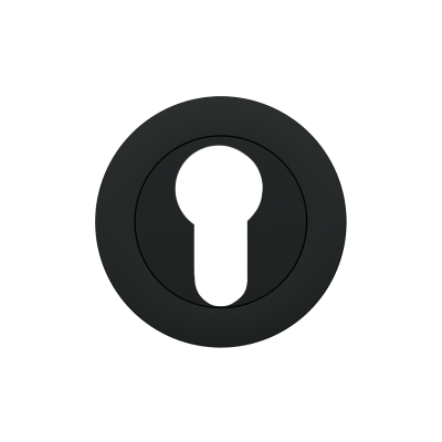 Karcher- Euro Profile Cylinder Escutcheon - Matt Black 