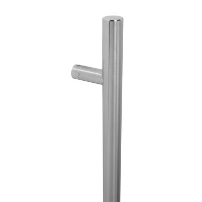 316 Marine Grade Stainless Steel Inline Round 'T' Bar Pull Handle - Back to Back Fix 600mm