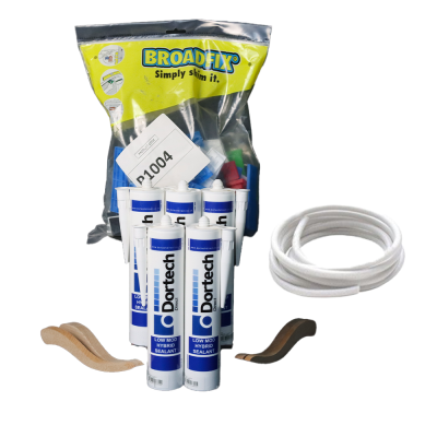 Dortech Door Installation Essentials Fixing Kit - White RAL 9010