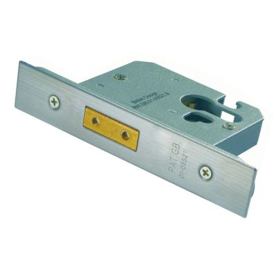 FireStop BS Deadlock Europe Profile - Stainless Steel (76mm)