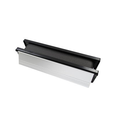 Fire Rated Intumescent Letterboxes - Defender Range  - 10”  Satin Anodised Aluminium (30 Minute Fire Rated)