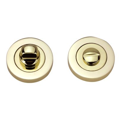 Round Thumb Turn - Polished Brass