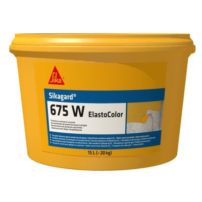 Sikagard 675W ElastoColor Protective Coating for Concrete - RAL 7016 (15L) | D9341