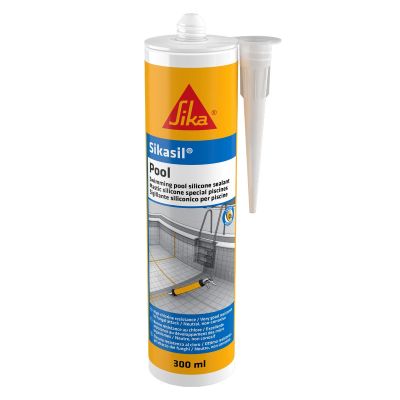 Sikasil Pool Silicone Sealant for Pools & Wet Areas - Grey (300ml) | D9355G