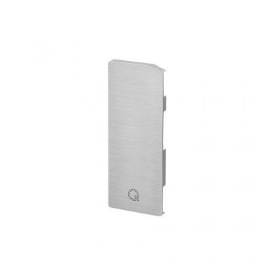 Glass Channel Facia Mount End Plate - Right