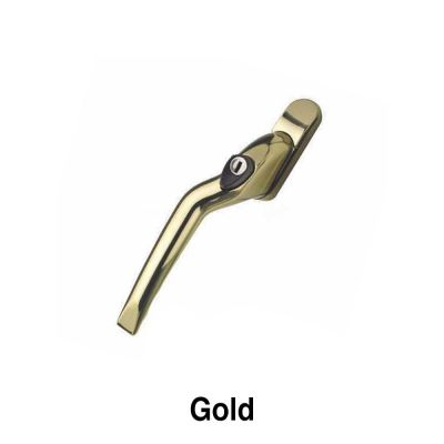 Mila Pro-Linea Cranked Espag Handle Locking - Gold (Left) 