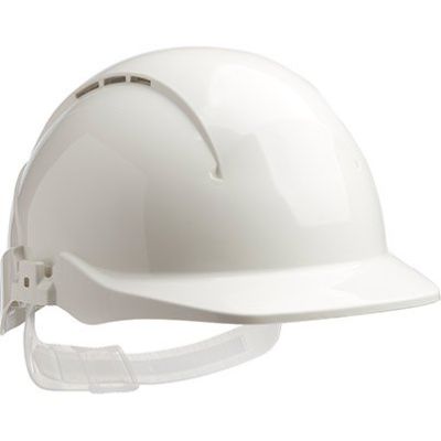 Centurion Concept White Vented Slip-Ratchet Safety Helmet