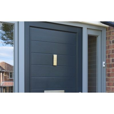 BLU DKB155 316 Marine Grade Door Knocker - Satin Stainless Steel (173 x 70 x 21mm)
