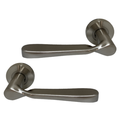 UAP- Calla Door Handles Round Rose Lift Lever - Satin Chrome Plate