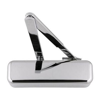 HOPPE Arrone Overhead Door Closer & Matching Arm Power Size 2 to 4 - Polished Stainless Steel