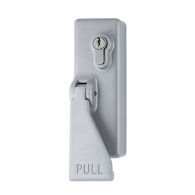 HOPPE Arrone Single Lift Pad Outside Access Device Comes with Cylinder - Silver