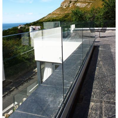Q-Railing Frameless Glass Base Channel - Top Mount