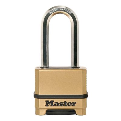 Masterlock 56mm Excell Zinc Body Padlock with 51mm Long Shackle - Combi Code (56mm x 51mm)