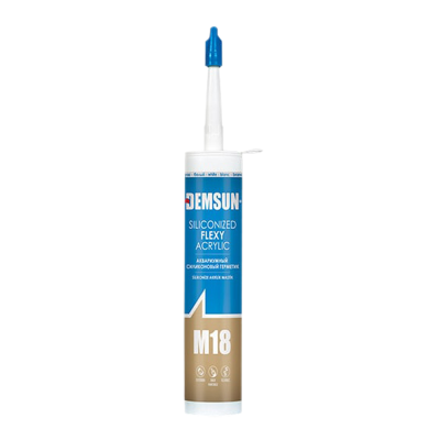 Demsun M18 Siliconized Flexy Acrylic Silicone Sealant - White (310ml) | S1218