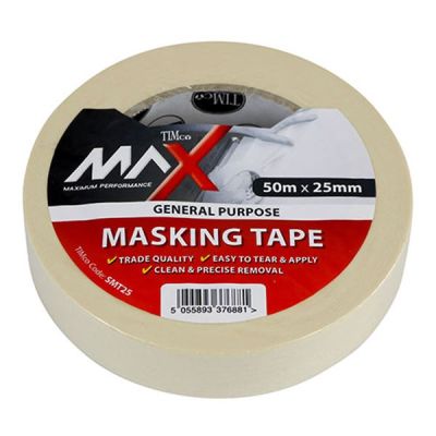 Timco Max Masking Tape 25mm Width