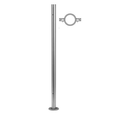 Q-Railing Pre-Drilled Circular Mid Pole