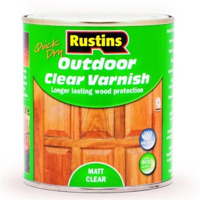 Quick Dry Outdoor Clear Varnish - 500ml