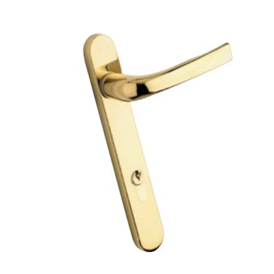 Mila Pro-Linea Door Handle Pair - PVD Gold (220mm)