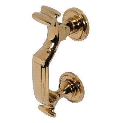 BLU DK195 316 Marine Grade Doctors' Door Knocker - PVD Polished Brass (41 x 192mm)