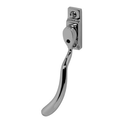 Pera MK2 Bulb End Window Espagnolette Handle - Left Hand, Locking, Chrome Plated (32mm Spindle)