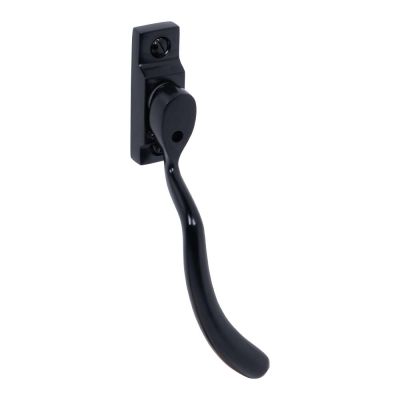 Pera MK2 Bulb End Window Espagnolette Handle - Right Hand, Locking, Satin Black Finish (32mm Spindle)