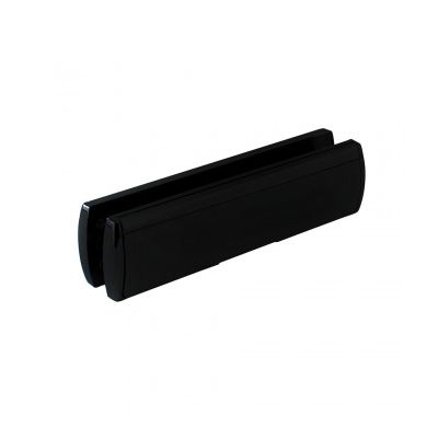 Mila Pro-Style Letterbox - Black (12'' 40/80mm)