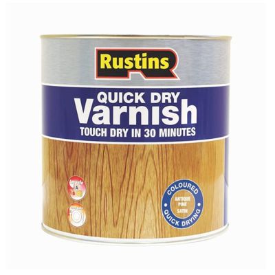 Rustins Quick Dry Coloured Varnish - Walnut (1L) | R1001