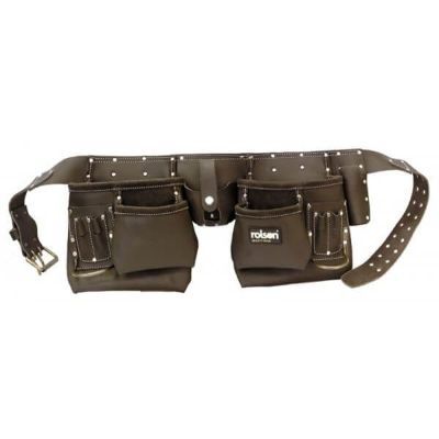 Rolson Professional 10 Pocket Double Tool Belt Pouch | R8266