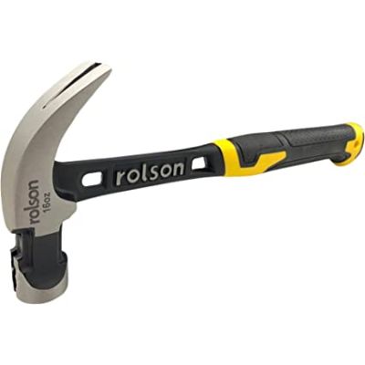 Rolson Non-Slip Grip 16oz Claw Hammer