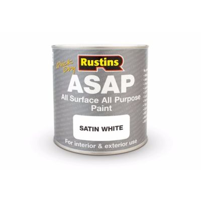 Rustins Quick Dry ASAP Paint - White (500ml) | R1024