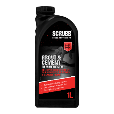 SCRUBB Grout & Cement Film Remover for Tiles - 1L