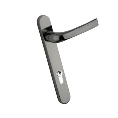 Mila Pro-Linea Door Handle Pair - Smokey Chrome (220mm)