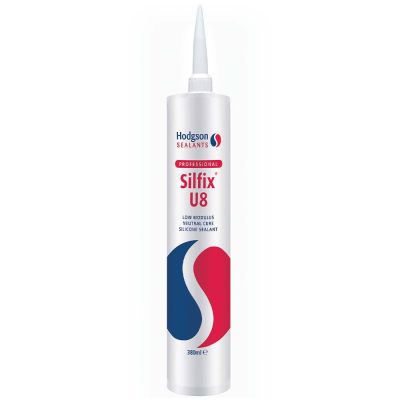Hodgson Silfix U8 LM Silicone Sealant - PVCU White (380ml)
