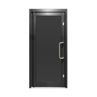 Aluminium Single Door Full Panel - Anthracite Grey RAL 7016 (PAS24)