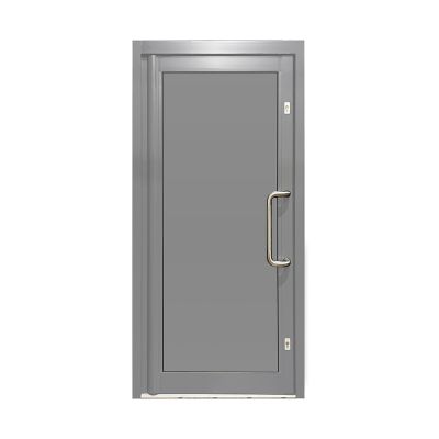 Aluminium Single Door Full Panel - Mid Grey RAL 7040 (PAS24)