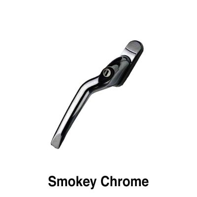 Mila Pro-Linea Cranked Espag Handle Locking - Smokey Chrome (Right) 