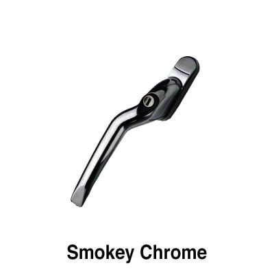 Mila Pro-Linea Cranked Espag Handle Locking - Smokey Chrome (Left) 