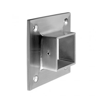 Balustrading, Square Wall Mount Flange Fitting - Grade 316