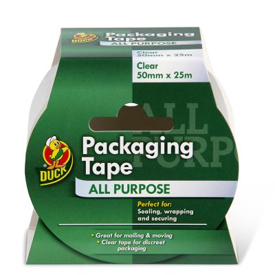 Shurtape Duck Tape All Purpose Packing - Clear (50mm x 25m)