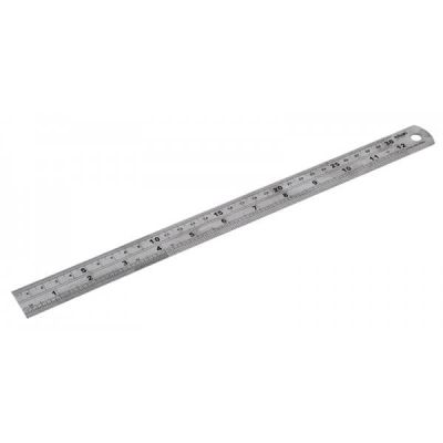Rolson 300 mm (12 inch) Stainless Steel Ruler