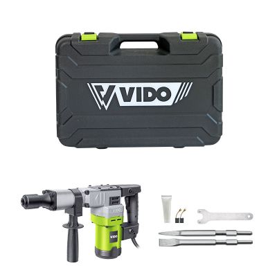 Vido 17.5J 1200W Electric Demolition Hammer Breaker Jack Rotary Drill