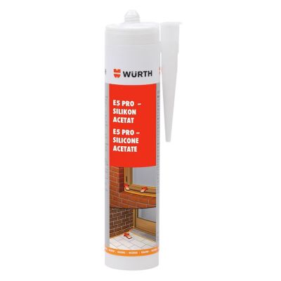 Wurth E5 Pro Silicone Acetate - White (310ml)
