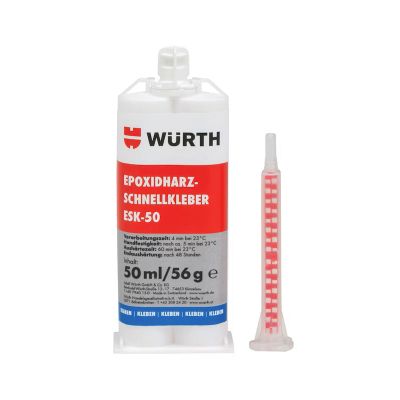 Wurth Fast Acting Epoxy Resin Adhesive - ESK 50 (3 x 50ml)