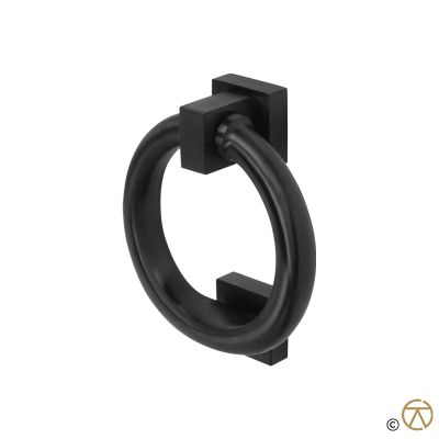 BLU 316 Stainless Steel Ring Door Knocker - Satin Black | F3163