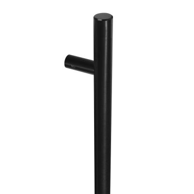 BLU HAB2 Inline Round T Bar Pull Handle - 316 Stainless Steel Matt Black
