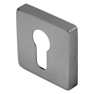 BLU KM056 316 Marine Grade Square Escutcheon - Satin Stainless Steel (53 x 53 x 10mm)