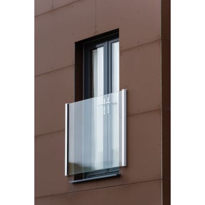 Q- Railing Juliet Balcony- H=1100mm - Easy Glass View MOD6839